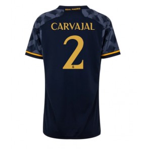 Real Madrid Daniel Carvajal #2 Replica Away Stadium Shirt for Women 2023-24 Short Sleeve